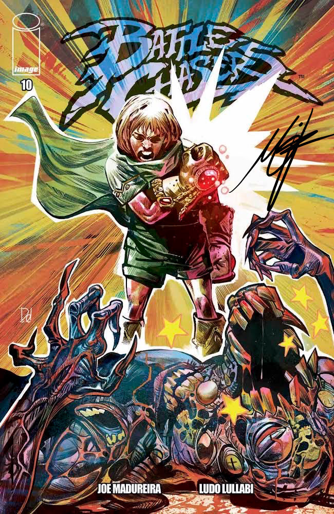 Battle Chasers #10 Mike Del Mundo + Gotham Central Comics Exclusive Variant SIGNED