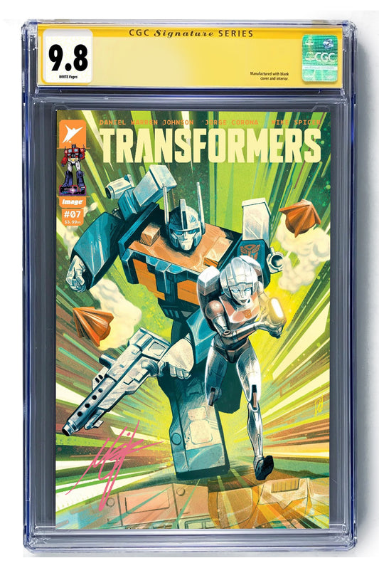 CGC Signature Series 9.8 Transformers #7 Cover F Incentive 1:100 Mike Del Mundo Variant