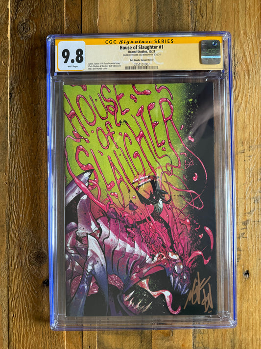 House of Slaughter #1 1:500 Variant CGC Signature Series 9.8 Signed