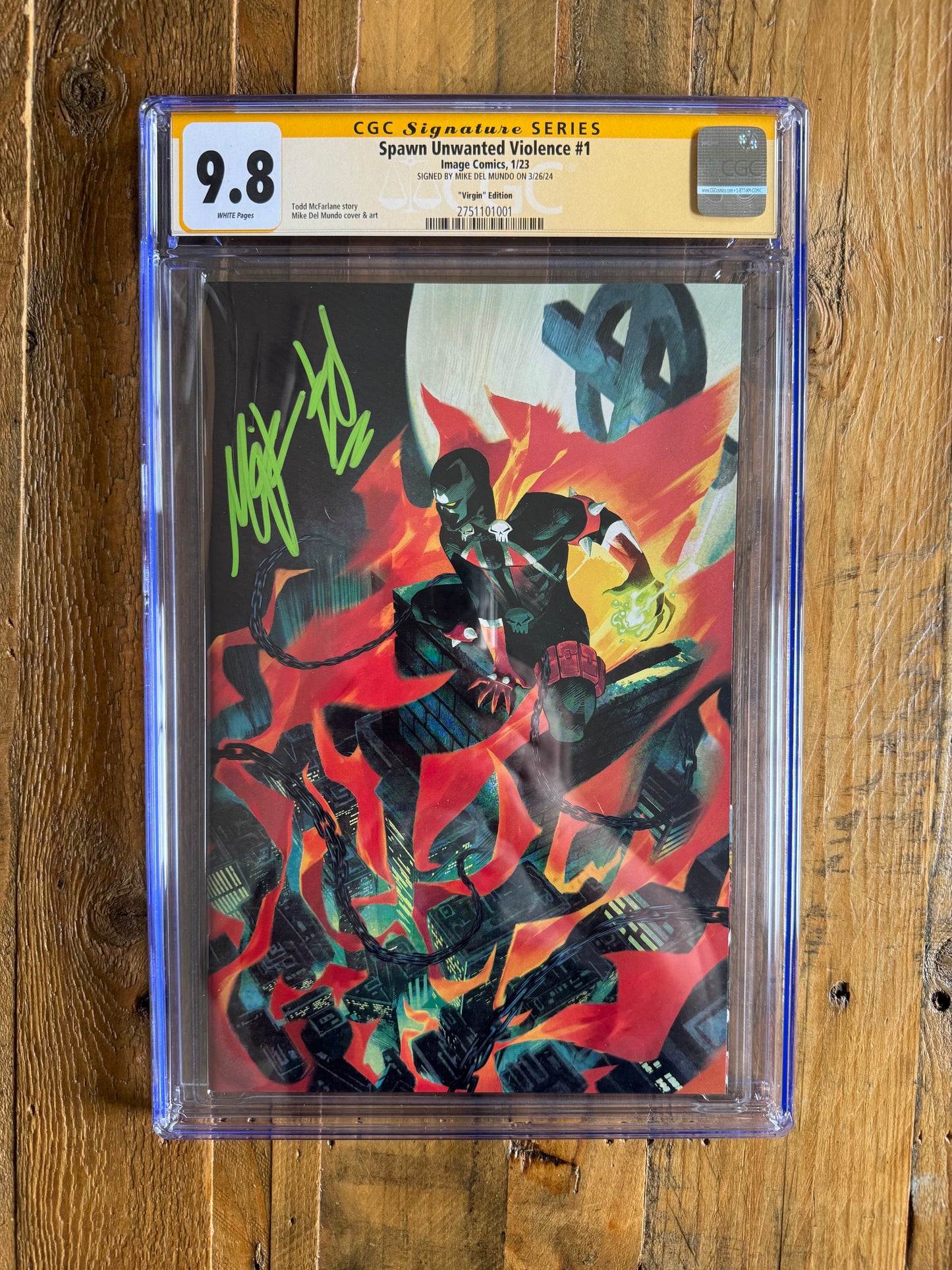 Spawn: Unwanted Violence #1 Full Art CGC Signature Series 9.8 Signed