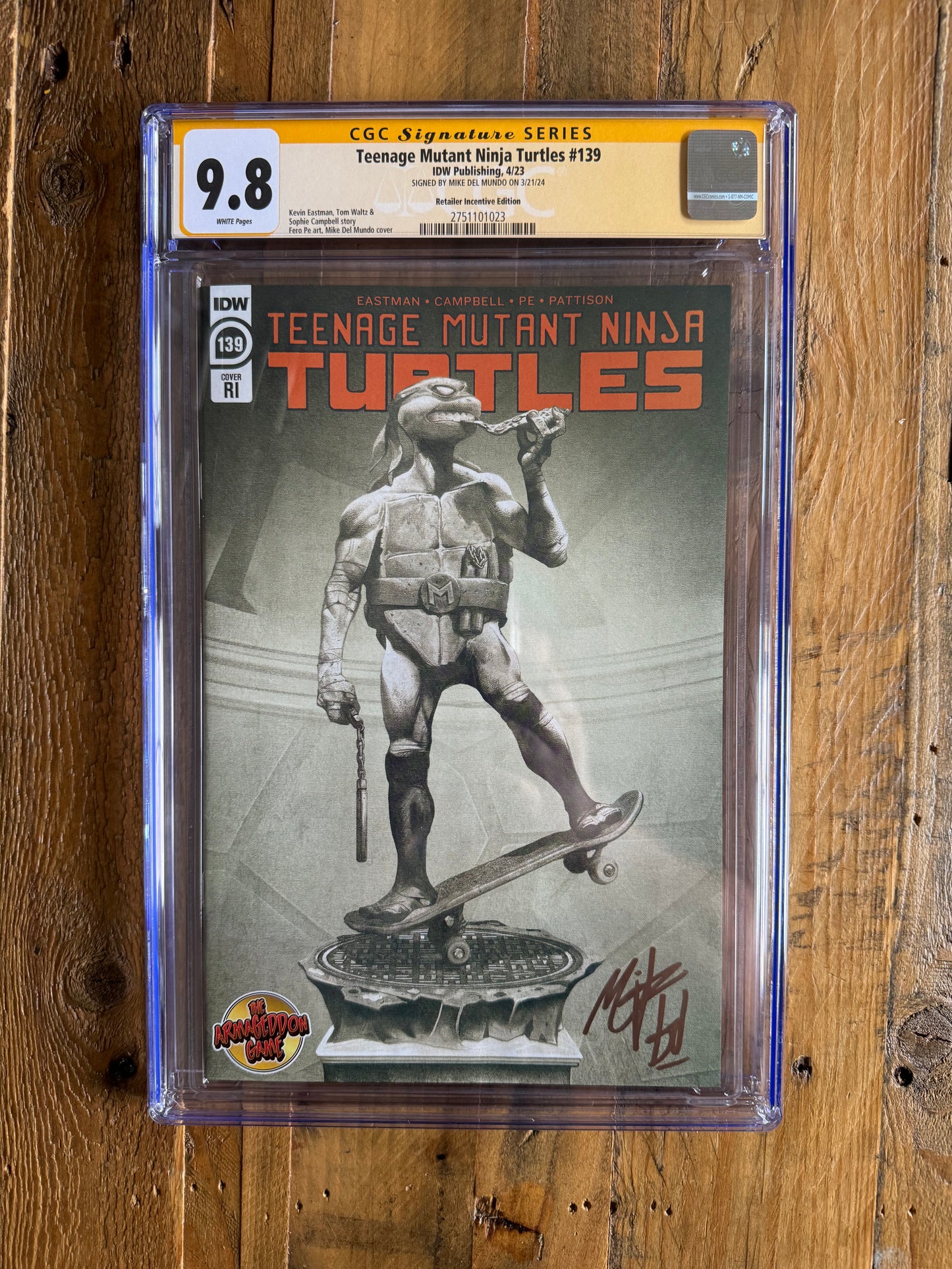 Teenage Mutant Ninja Turtles #139 CGC Signature Series 9.8