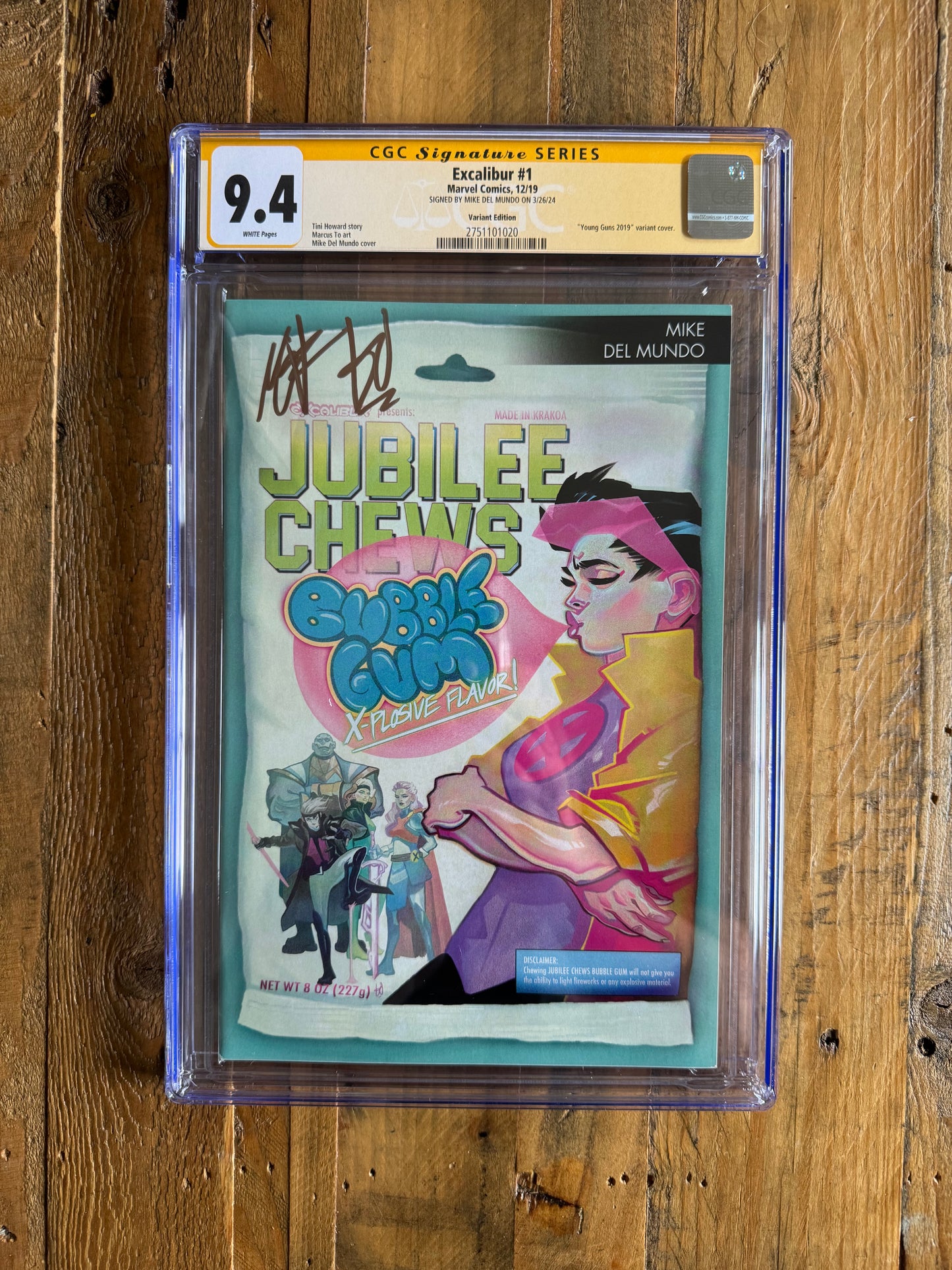 Excalibur #1 Variant CGC Signature Series 9.4