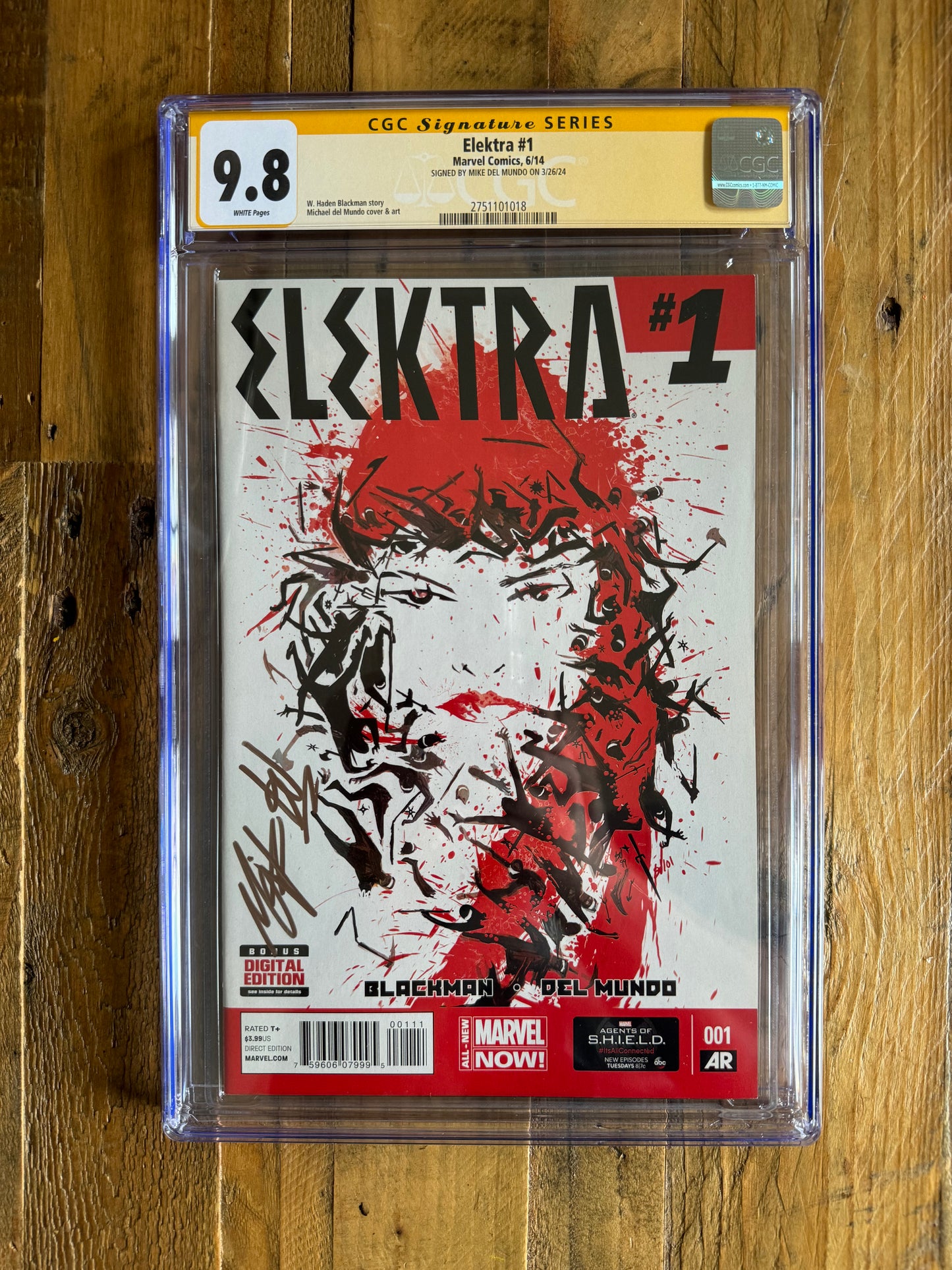 Elektra #1 CGC Signature Series 9.8