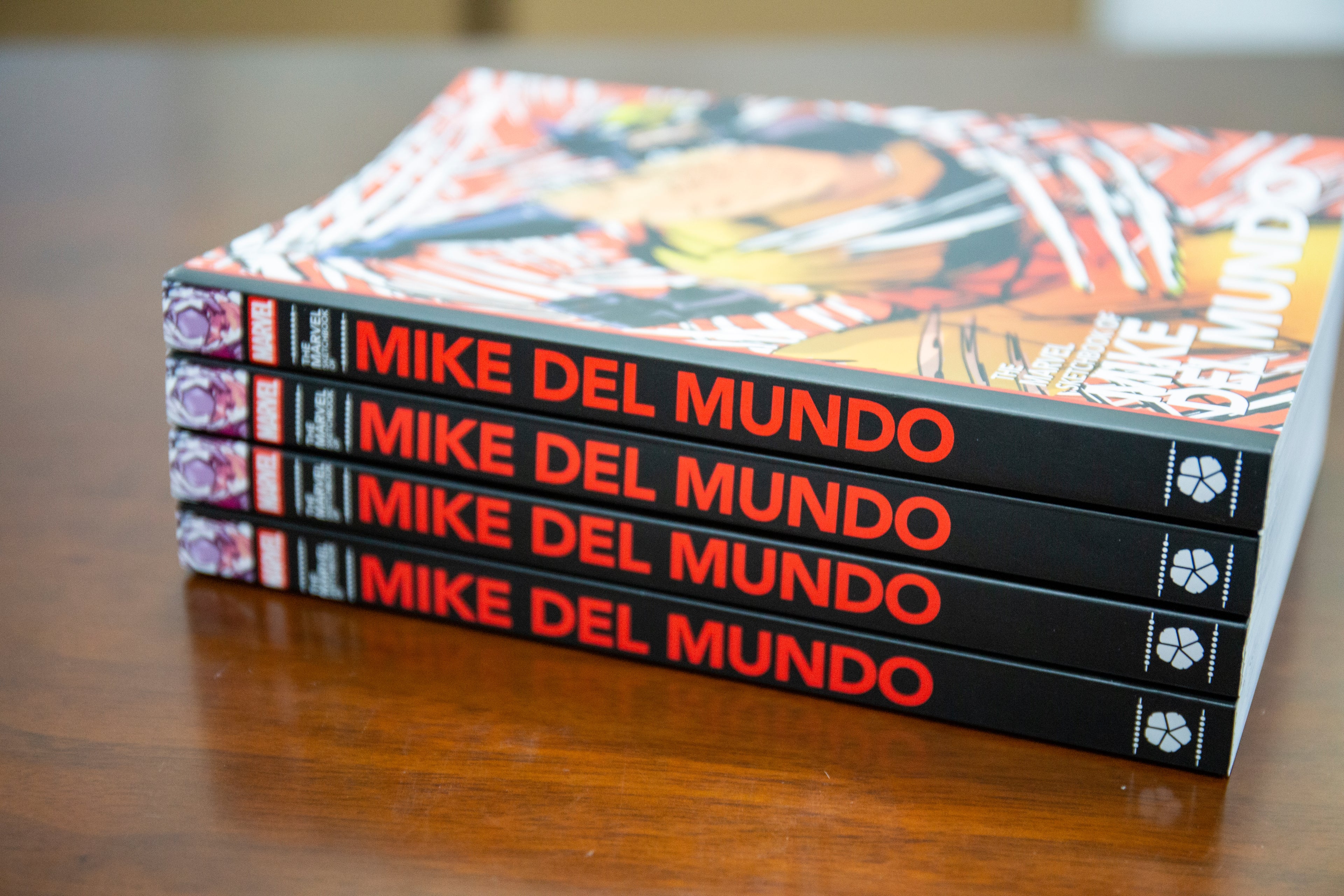 MARVEL SKETCHBOOK OF MIKE DEL MUNDO TRADE PAPER BACK SIGNED