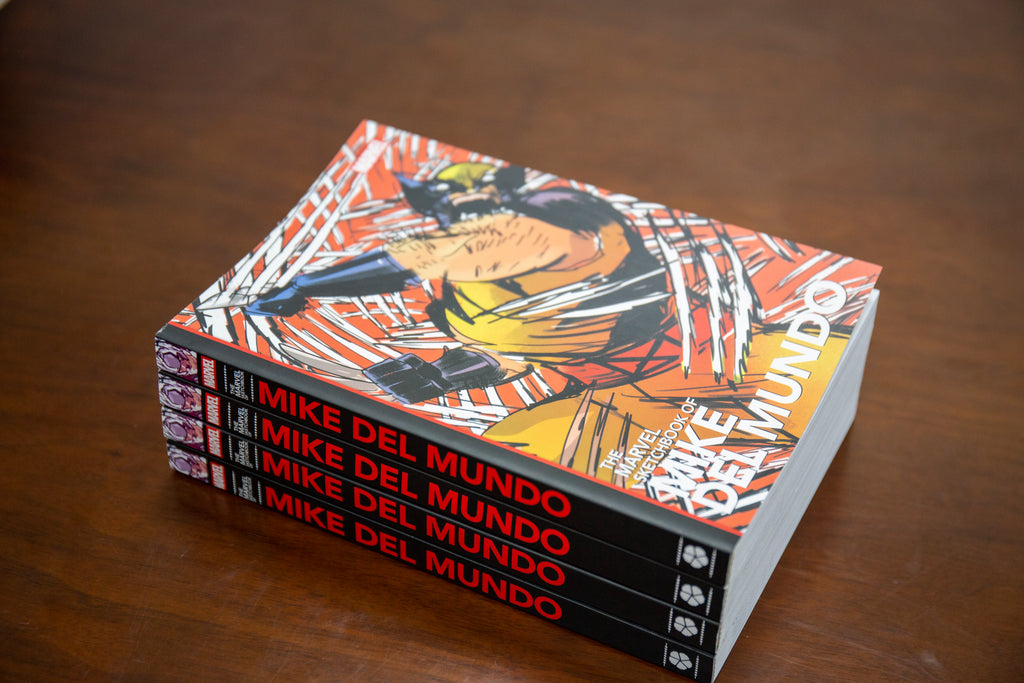 MARVEL SKETCHBOOK OF MIKE DEL MUNDO TRADE PAPER BACK SIGNED