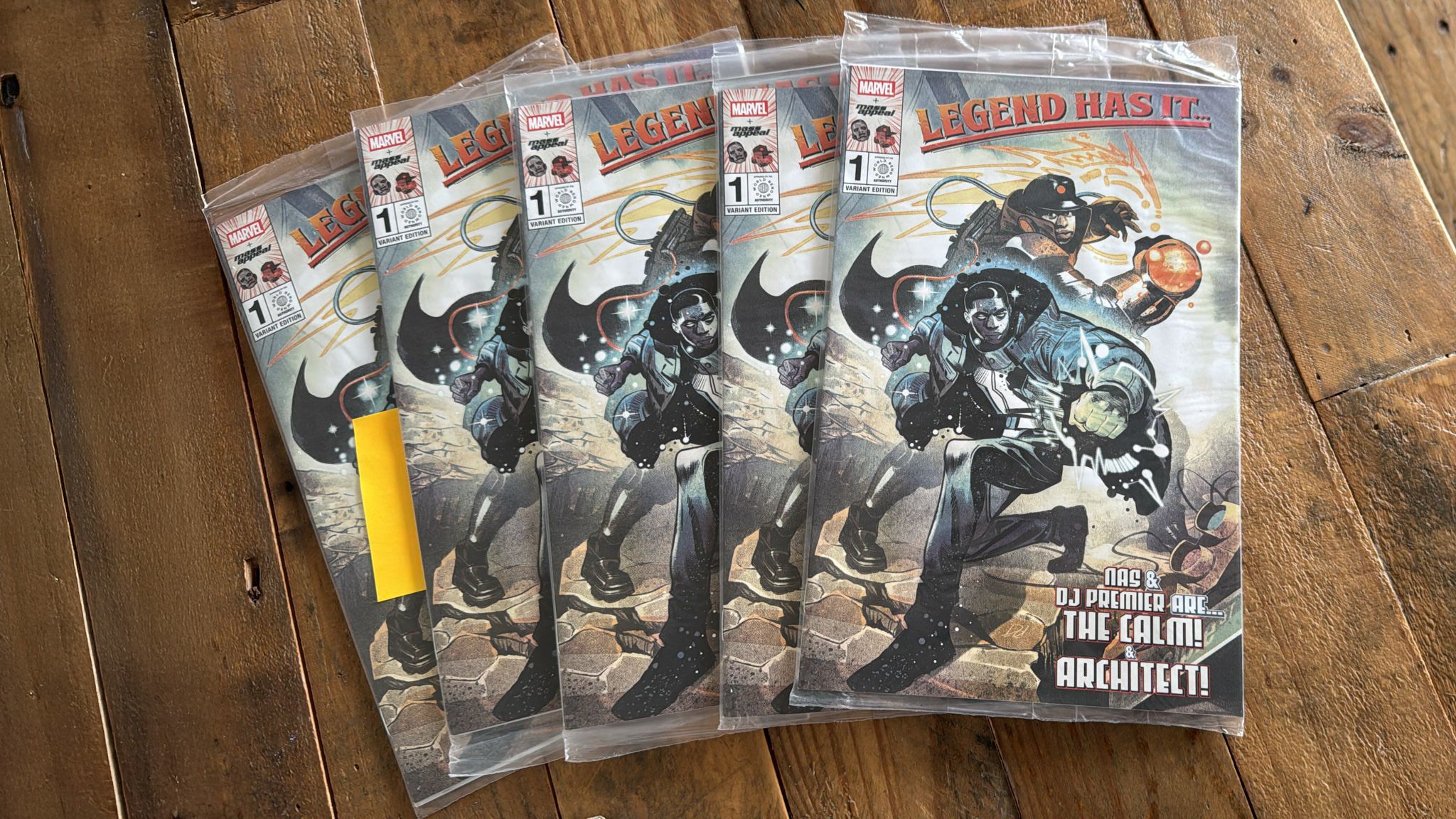 Mass Appeal x Marvel Presents Legend Has It... #1 Nas + DJ Premier Variant Signed by Mike del Mundo