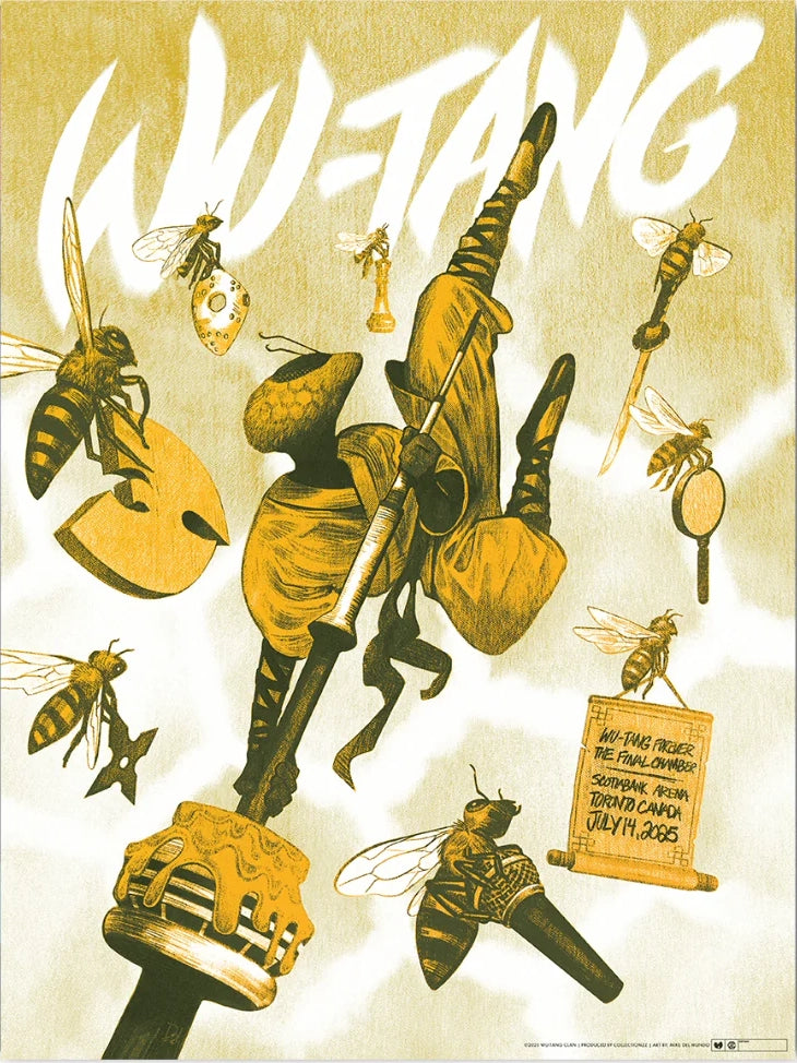 Wu-Tang Clan Toronto 18" x 24" Artist Proof Poster Signed by Mike Del Mundo