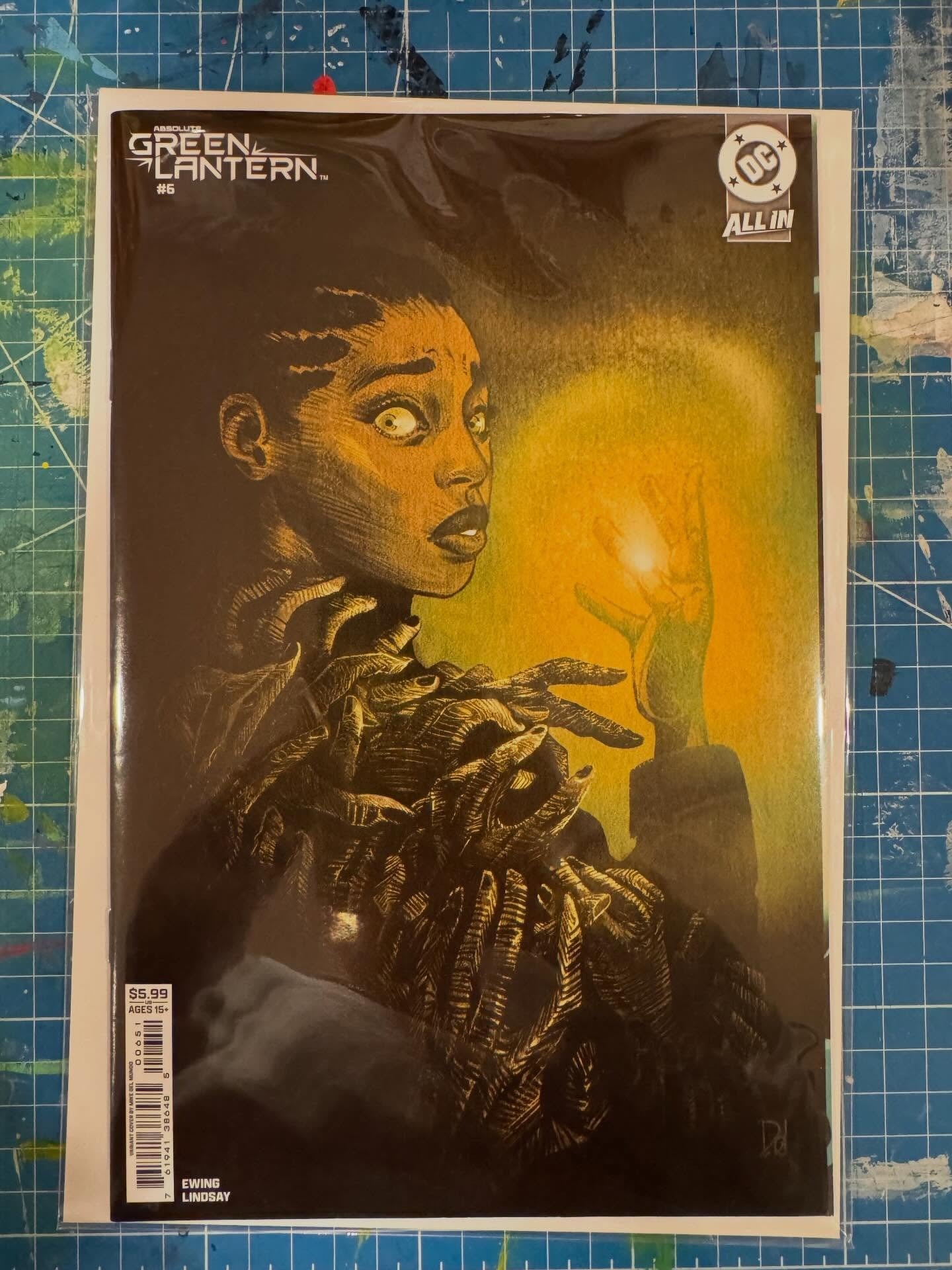 Absolute Green Lantern #6 Cover C Mike Del Mundo Variant Signed