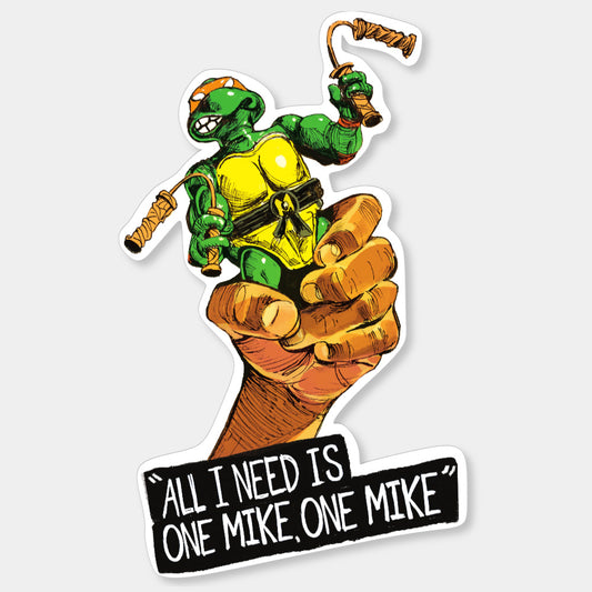 One Mike Sticker