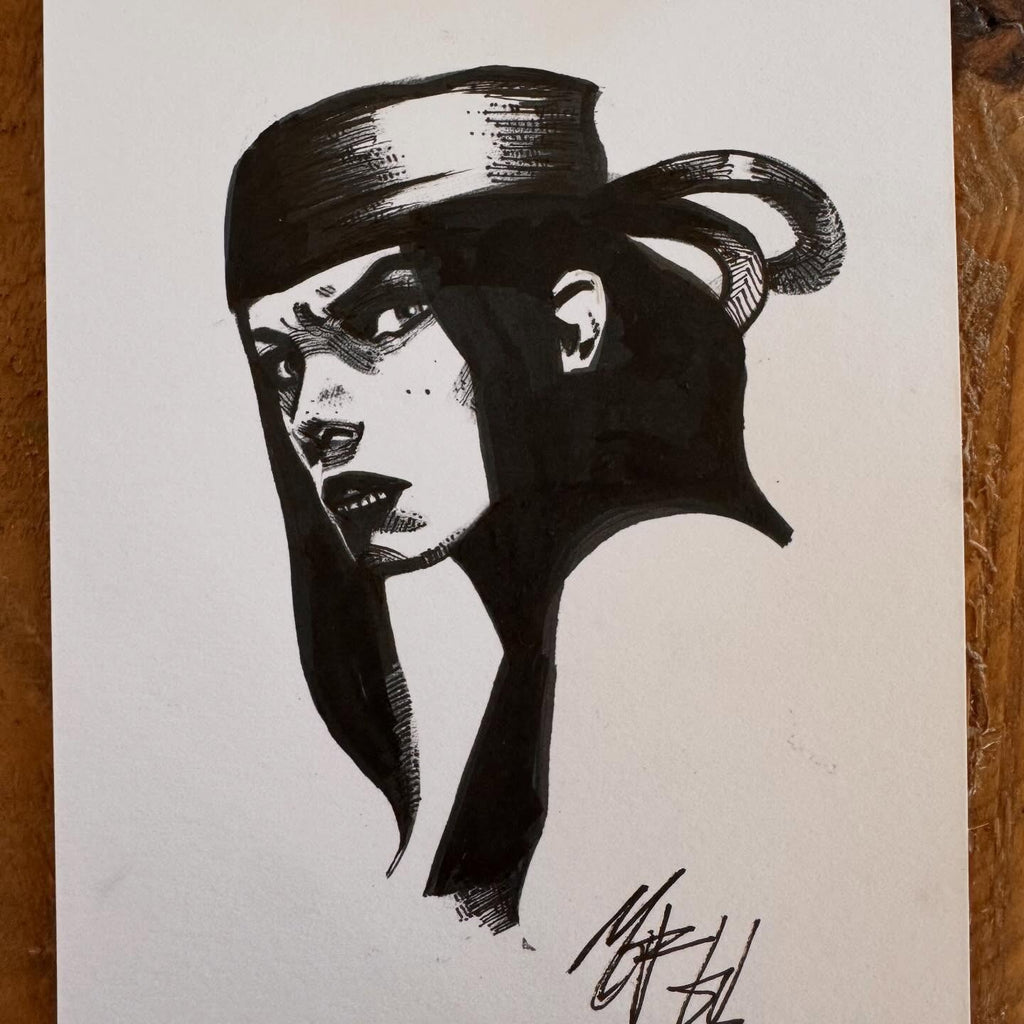 5" x 7" Commission Original Art by Mike del Mundo
