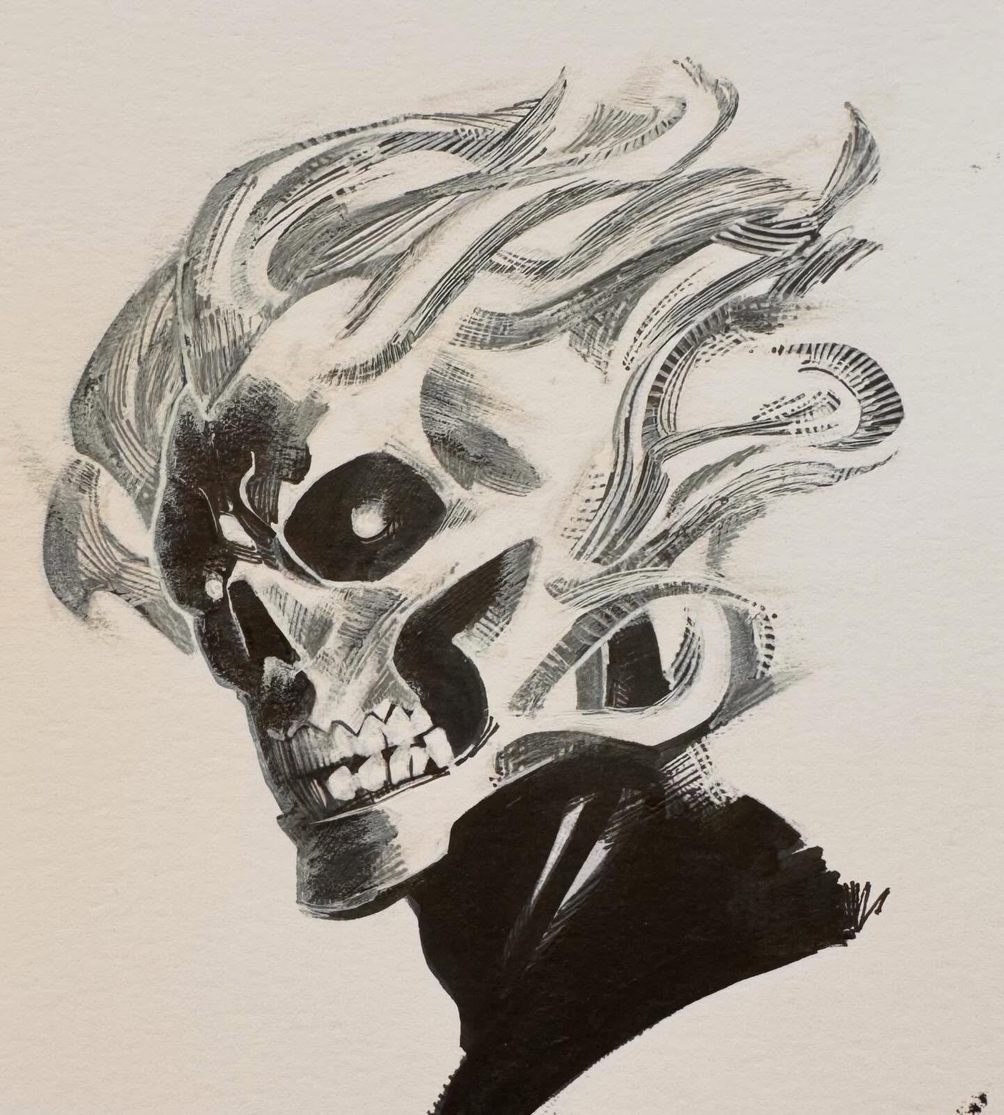 5" x 7" Commission Original Art by Mike del Mundo