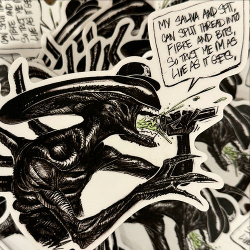 Alien Spit Sticker