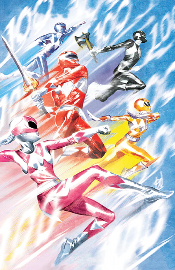 Mighty Morphin Power Rangers #100 1:25 Del Mundo Virgin Variant