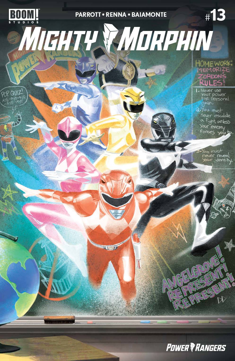 Mighty Morphin #13 Del Mundo Variant Signed