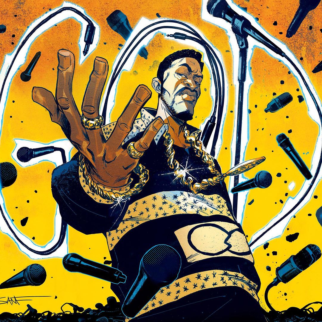 Rakim Artist Proof Print 17” x 9” SIGNED