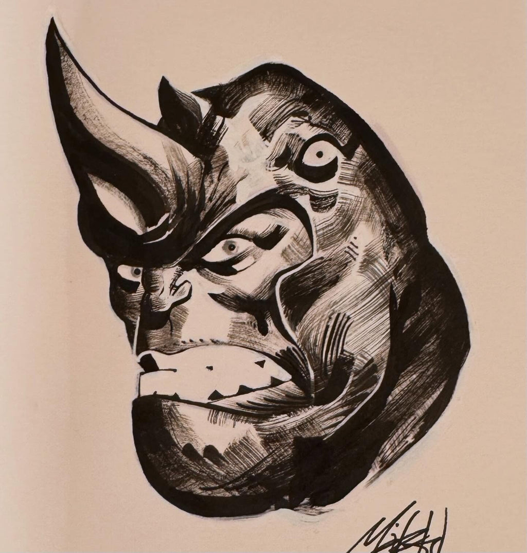 5" x 7" Commission Original Art by Mike del Mundo