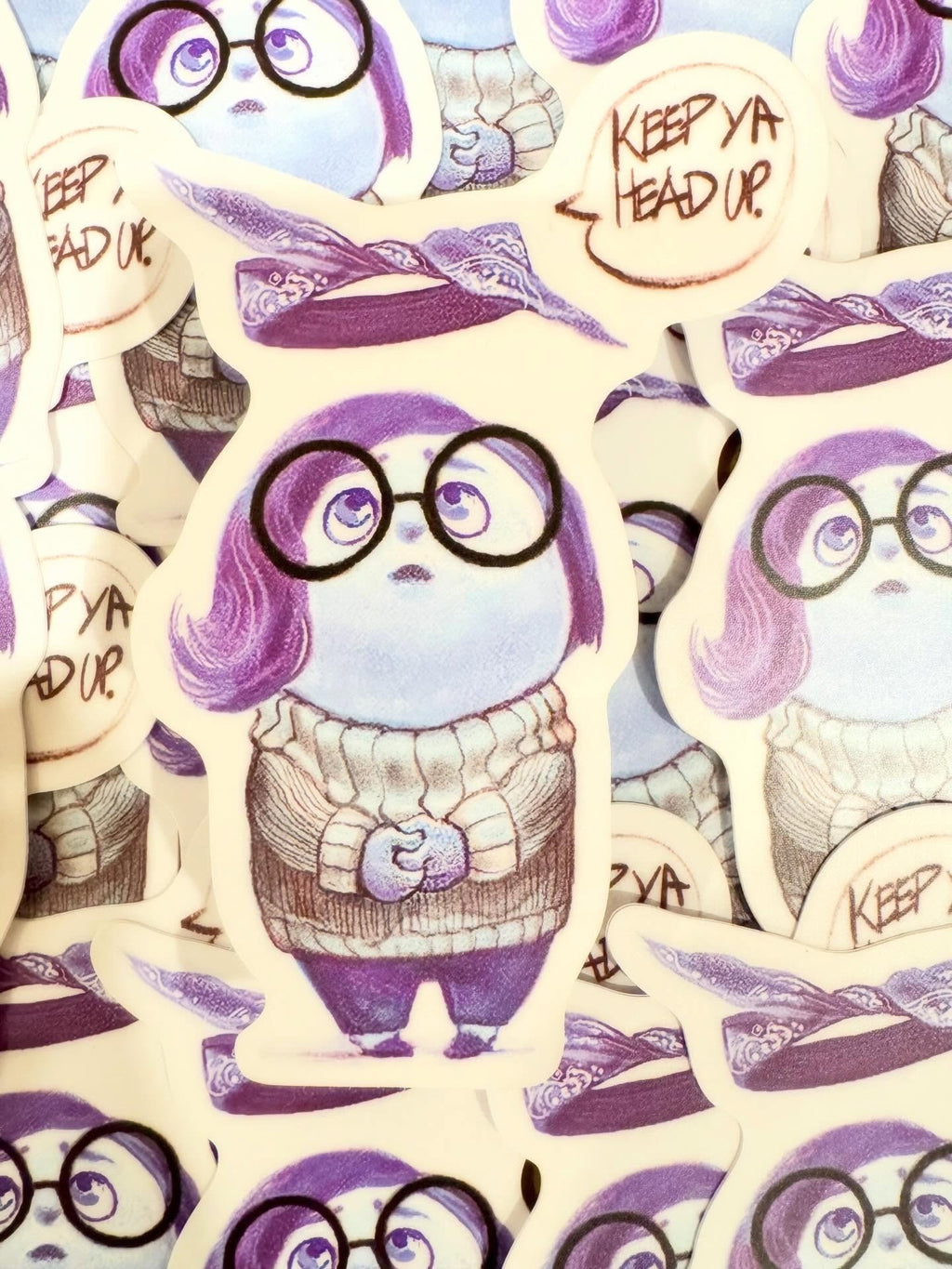 Keep Ya Head up Sticker