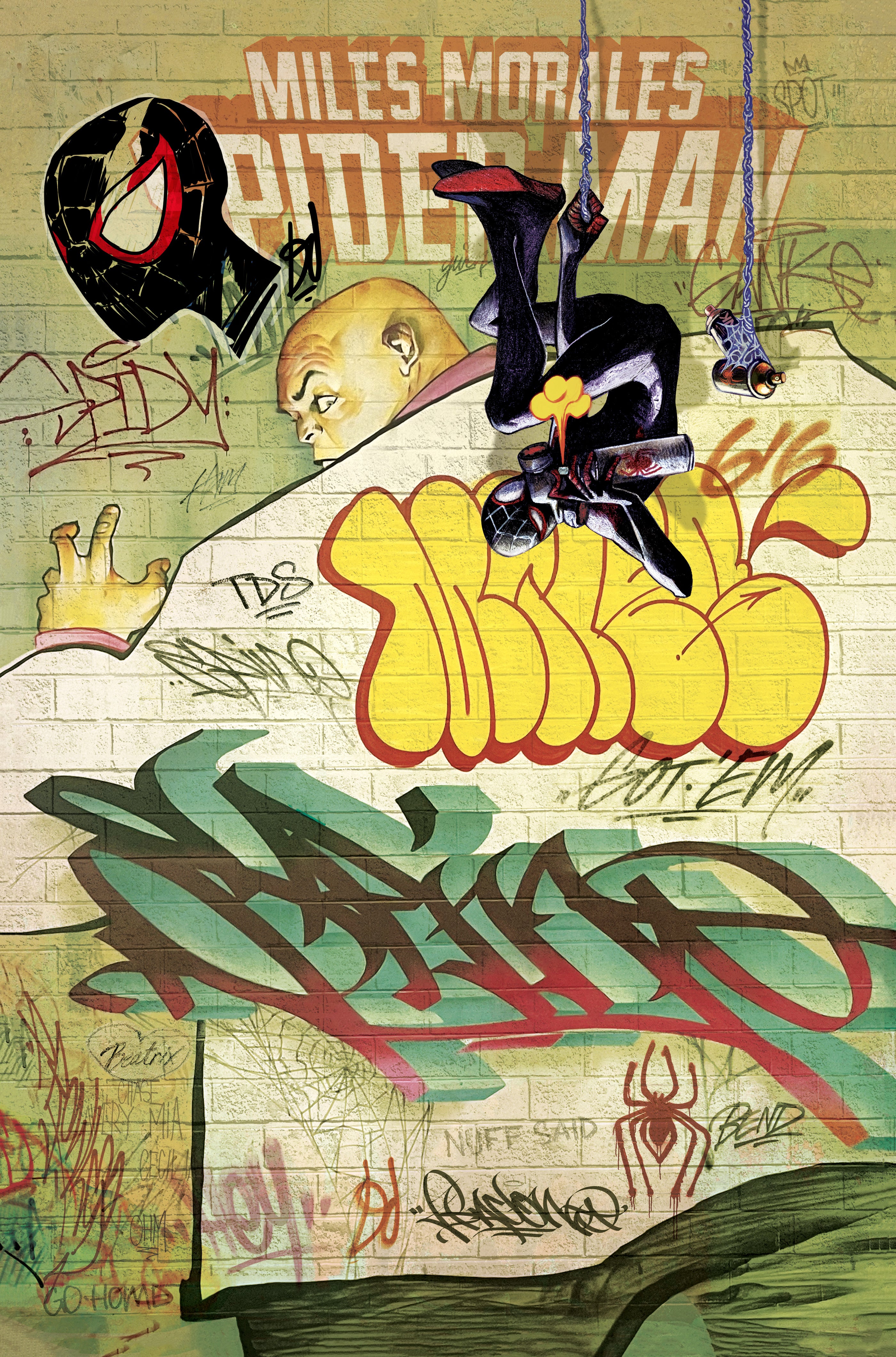 Miles Morales: Spider-Man #1 Del Mundo Graffiti Variant REMARQUED