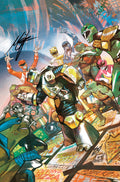 Mighty Morphin Power Rangers Teenage Mutant Ninja Turtles II #1 Metalhead Full Art Variant SIGNED