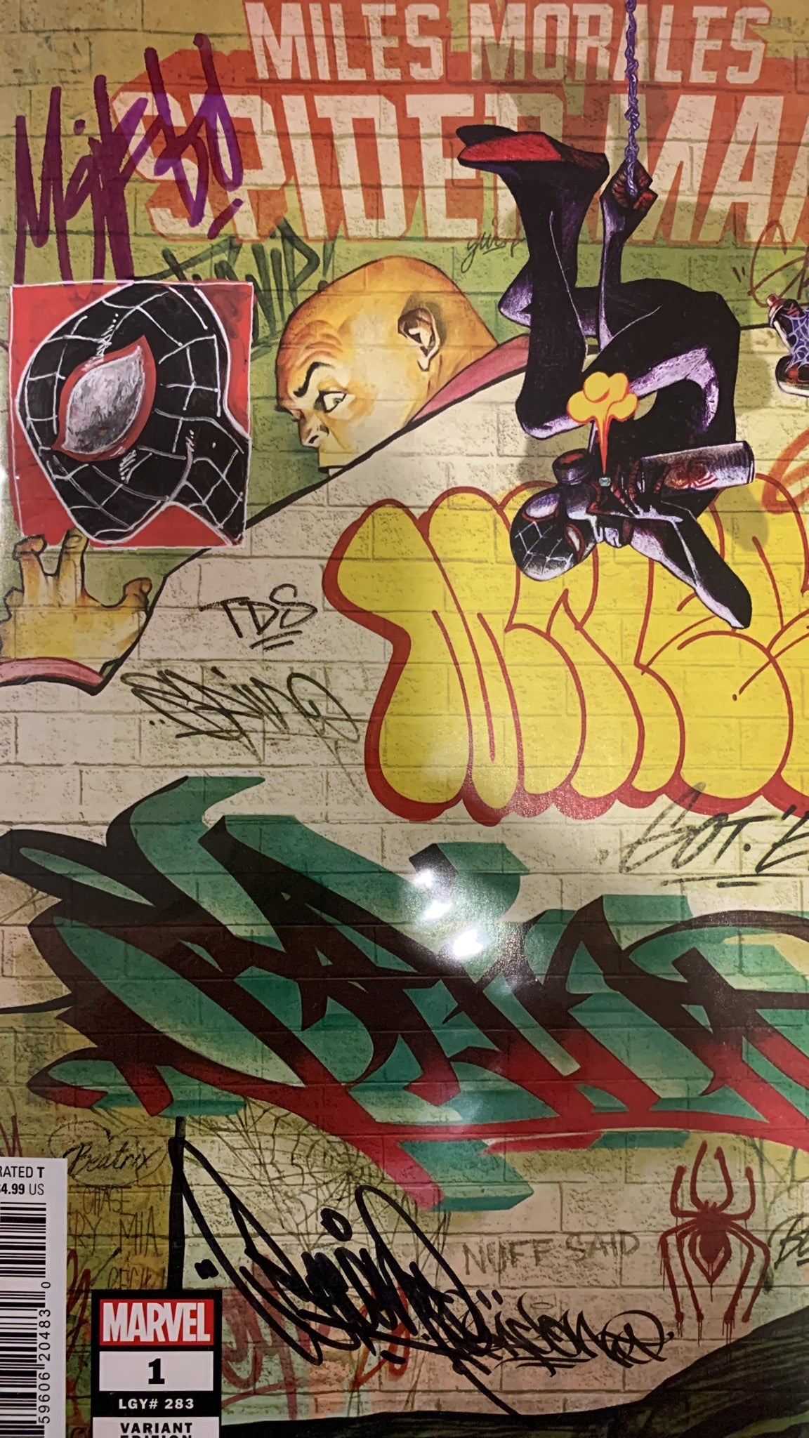 Miles Morales: Spider-Man #1 Del Mundo Graffiti Variant REMARQUED