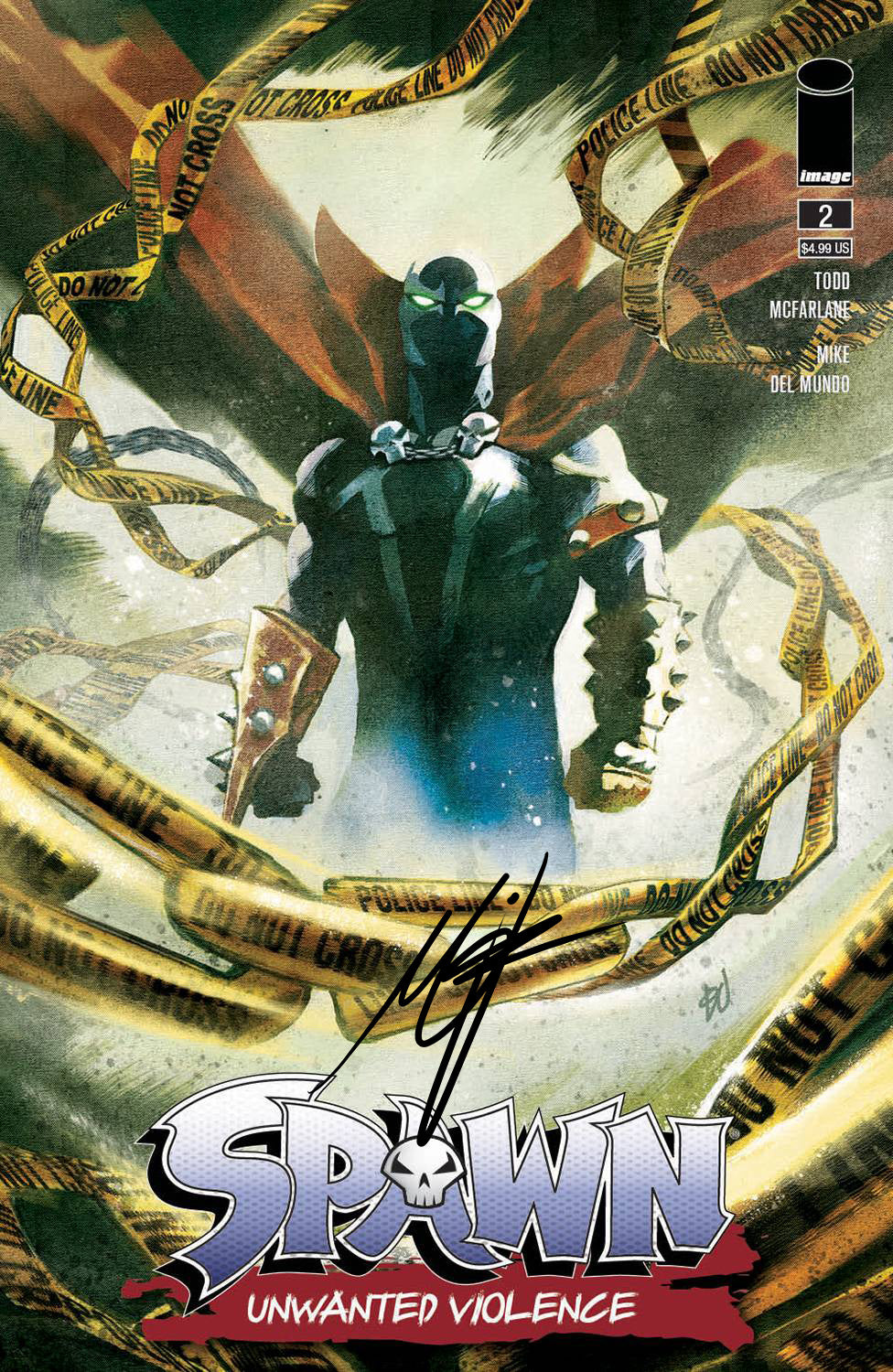 Spawn: Unwanted Violence #2 Dressed SIGNED